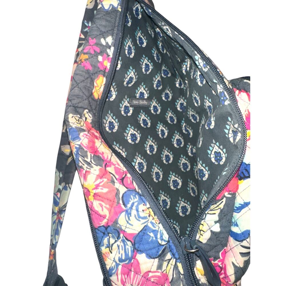 Vera Bradley Quilted Sling Backpack + Matching Wallet Floral Crossbody Travel - Picture 10 of 10